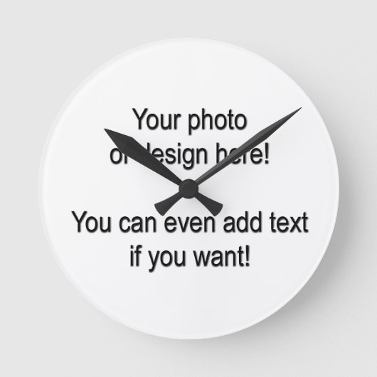 Ronde Concevez votre propre horloge ! (Recto)