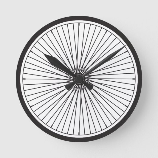 Ronde Continuez à rouler... Horloge du vélo (Recto)