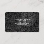 Ronde Corner Gray Black Pattern Professional Visitekaartje (Achterkant)