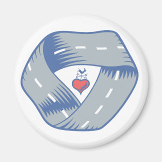 Ronde CR Road Logo Magnet Magneet