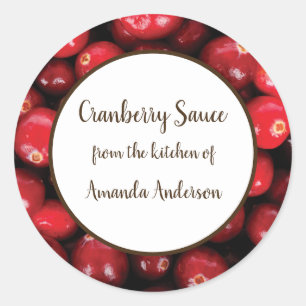 Ronde Cranberry Saus Etiket