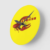 Ronde Crawfish Wall Horloge (Angle)