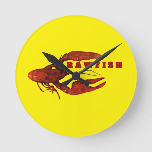 Ronde Crawfish Wall Horloge (Recto)