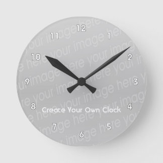 Ronde Créer votre propre horloge - Style 2