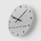 Ronde Créer votre propre horloge - Style 3 (Angle)