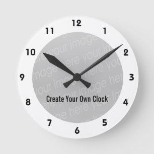 Ronde Créez votre propre horloge - le style 10