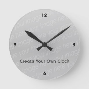 Ronde Créez votre propre horloge - le style 4