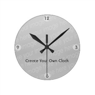 Ronde Créez votre propre horloge - le style 7