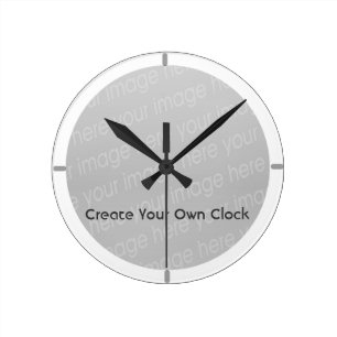 Ronde Créez votre propre horloge - le style 9