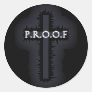 ronde cross sticker