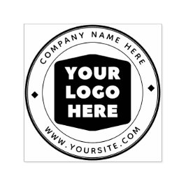 Ronde Custom Uw Bedrijf Logo Zelfinkkend Stempel