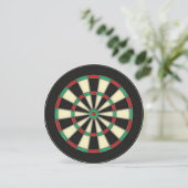 Ronde Darts Game Verjaardag Party Uitnodiging (Staand voorkant)
