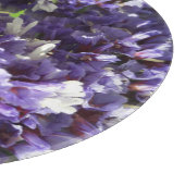 Ronde decoratieve glazen snijplank (Hoek)