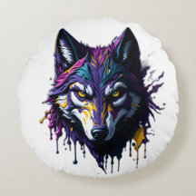 Ronde decoratieve kussens met twee verschillende v