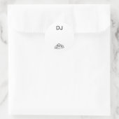 Ronde DJ-Stickers Sticker (Tas)
