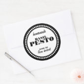 Ronde Dot Lijst Jar Label Sjabloon (Envelop)