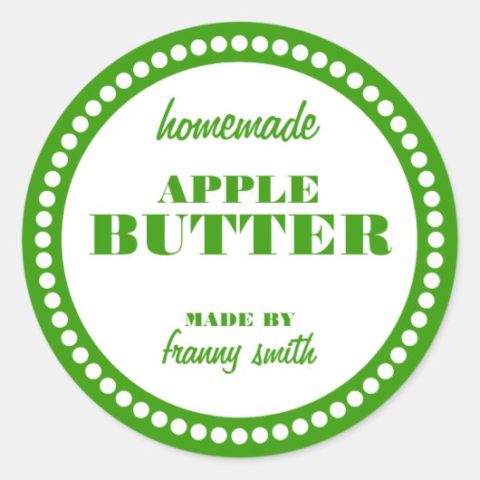 Ronde Dot Lijst Jar Label Sjabloon (Voorkant)