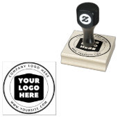 Ronde Douane Bedrijfslogo Rubberen Stempel (Gestempeld)