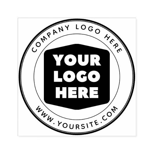 Ronde Douane Bedrijfslogo Rubberen Stempel (Afrduk)