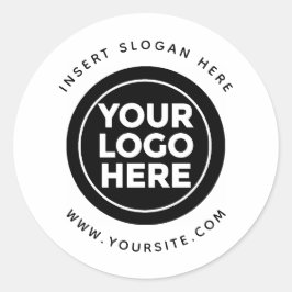 Ronde Douane Uw Logo van het Bedrijf Ronde Sticker