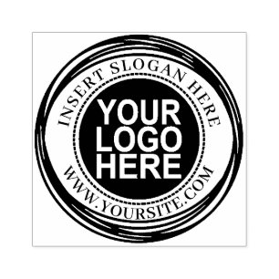 Ronde Douane Uw Logo van het Bedrijf Rubberstempel