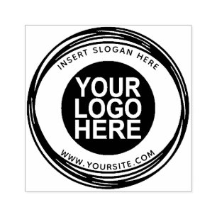 Ronde Douane Uw Logo van het Bedrijf Rubberstempel