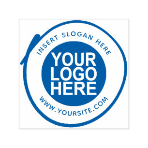 Ronde Douane Uw Logo van het Bedrijf Zelfinktende Stempel