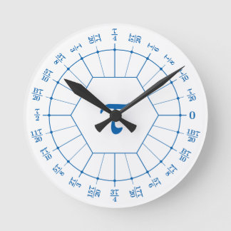 Ronde Dozenal tau unité horloge cercle horloge