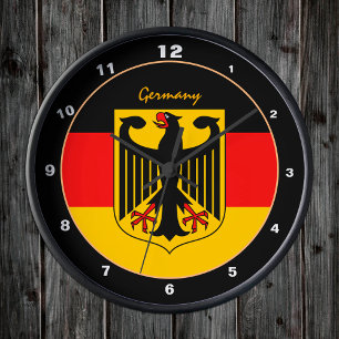 Ronde Drapeau allemand, Aigle & Allemagne mode / horloge