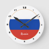 Ronde Drapeau russe, Russie Horloge de conception tendan (Recto)