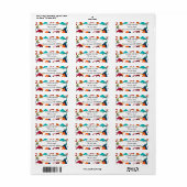 Ronde driehoeken etiket (Full Sheet)