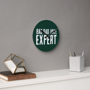 Ronde Drôle Mauvais Papa Plaisanter Chargement Horloge R
