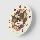 Ronde Échecs Queen Horloge (Angle)