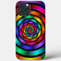 Ronde en Psychedelic Colorful Modern Fractal Art