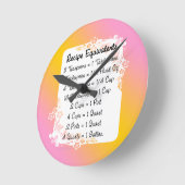 Ronde Équivalents de mesure Horloge d'aide de cuisine (Angle)