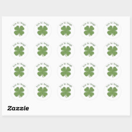 Ronde "Erin Go Bragh" Shamrock-Stickers Sticker