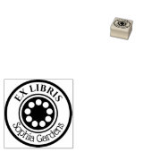 Ronde Ex Libris cirkels Rubberstempel (Gestempeld)