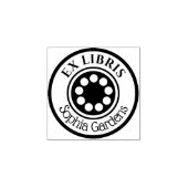 Ronde Ex Libris cirkels Rubberstempel (Afrduk)