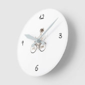 RONDE ***FILLE EN VÉLO*** COOL HORLOGE (Angle)