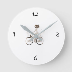 RONDE ***FILLE EN VÉLO*** COOL HORLOGE