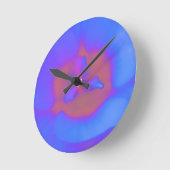 Ronde Fleur Crocus Horloge chaude et froide (Angle)