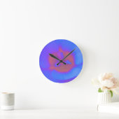 Ronde Fleur Crocus Horloge chaude et froide (Maison)