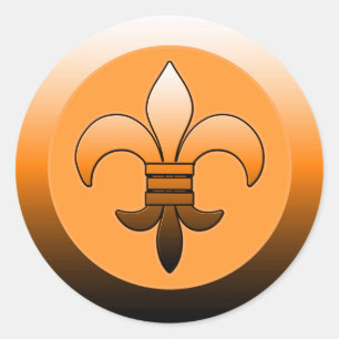 Ronde Fleur de Lis Stickers SINAASAPPEL