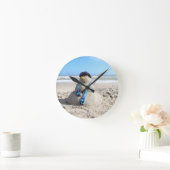 Ronde Floride "Snowman" Horloge - Plage, Sculpture de sa (Maison)