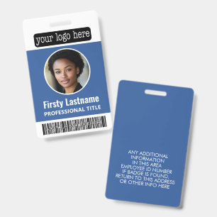 Ronde foto aangepaste personeelsbarcode, logo, naa badge