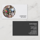 Ronde foto - Bling Visitekaartje (Voorkant / Achterkant)