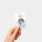 ronde foto-id van medewerker badge (Handheld)