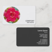 Ronde foto - Kalanchoe Visitekaartje (Voorkant / Achterkant)