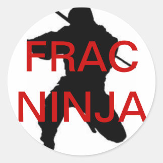 Ronde frac ninja sticker