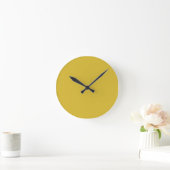 Ronde Freesia Yellow Wall Horloge (Maison)